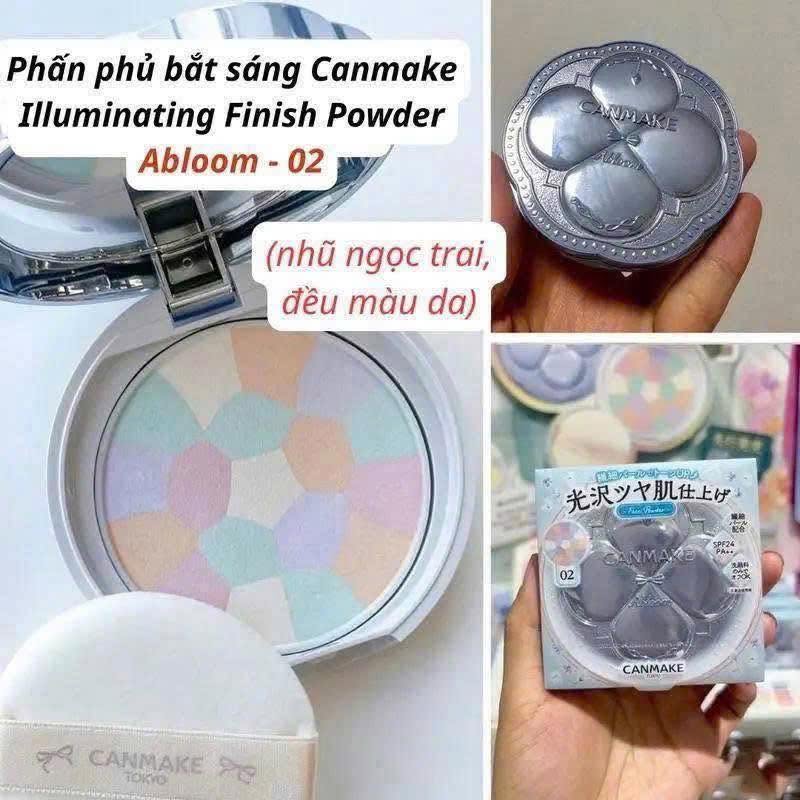 Phấn phủ Canmake Marshmallow Finish Powder Abloom SPF19+ đa sắc kiềm dầu và lõi thay thế - Ảnh 8