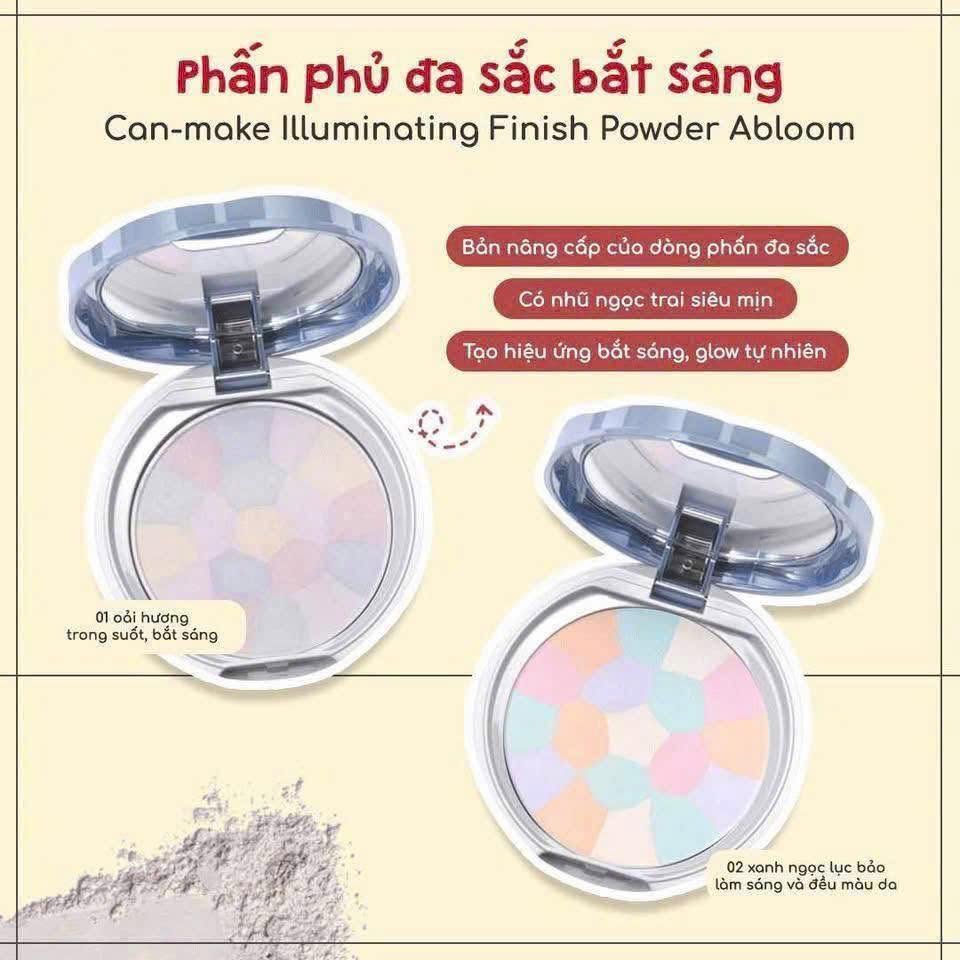 Phấn phủ Canmake Marshmallow Finish Powder Abloom SPF19+ đa sắc kiềm dầu và lõi thay thế - Ảnh 4