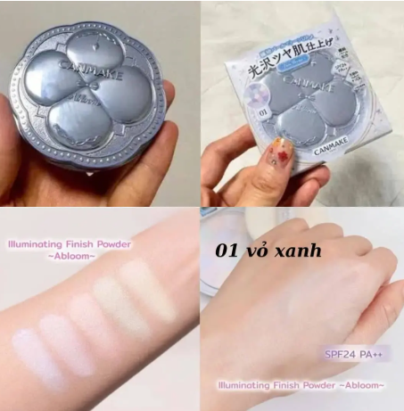 Phấn phủ Canmake Marshmallow Finish Powder Abloom SPF19+ đa sắc kiềm dầu và lõi thay thế - Ảnh 6