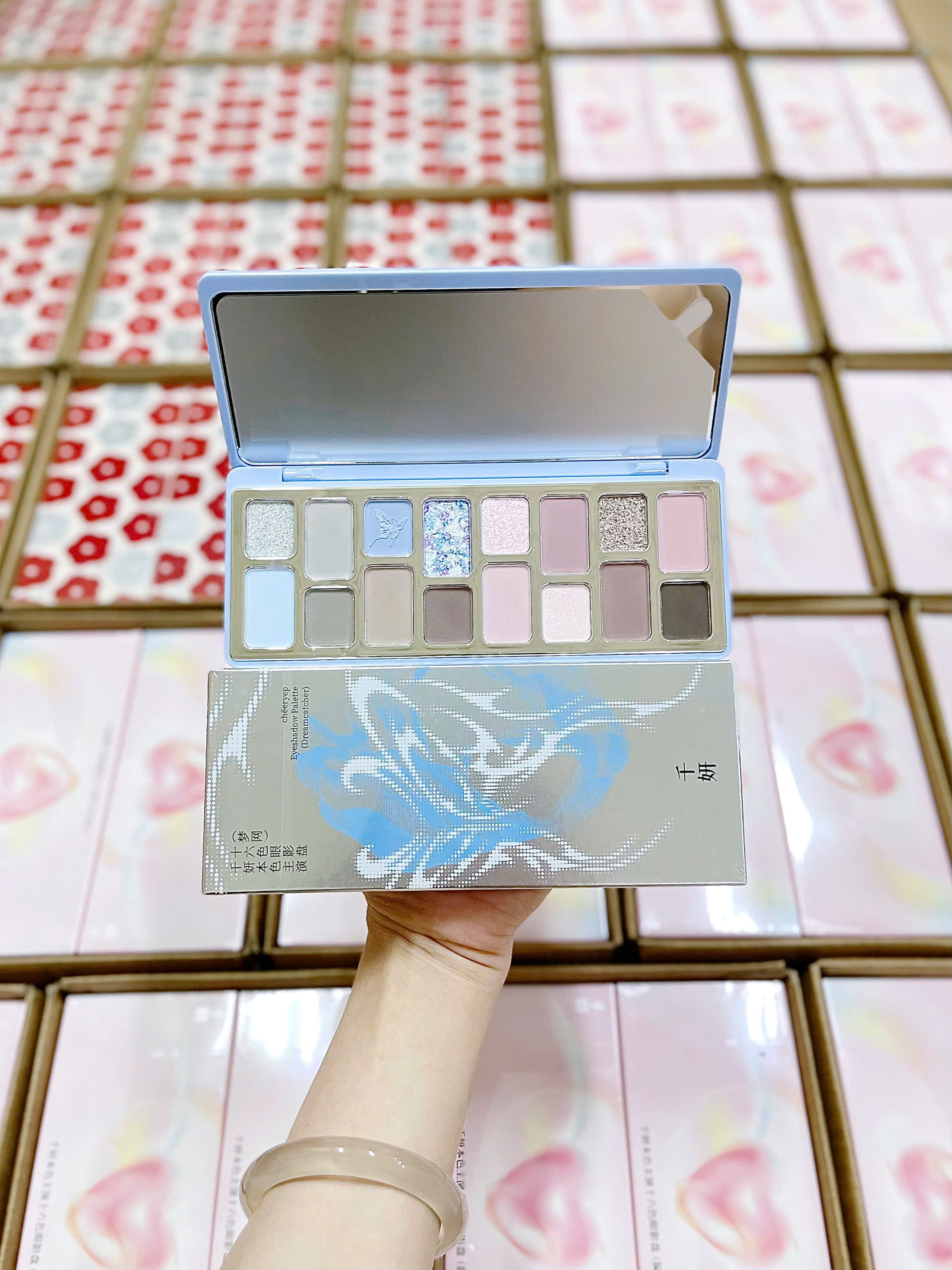Bảng Phấn Mắt 16 Ô Qianyan Cheeryep True Colors Starring 14.5g - Ảnh 7