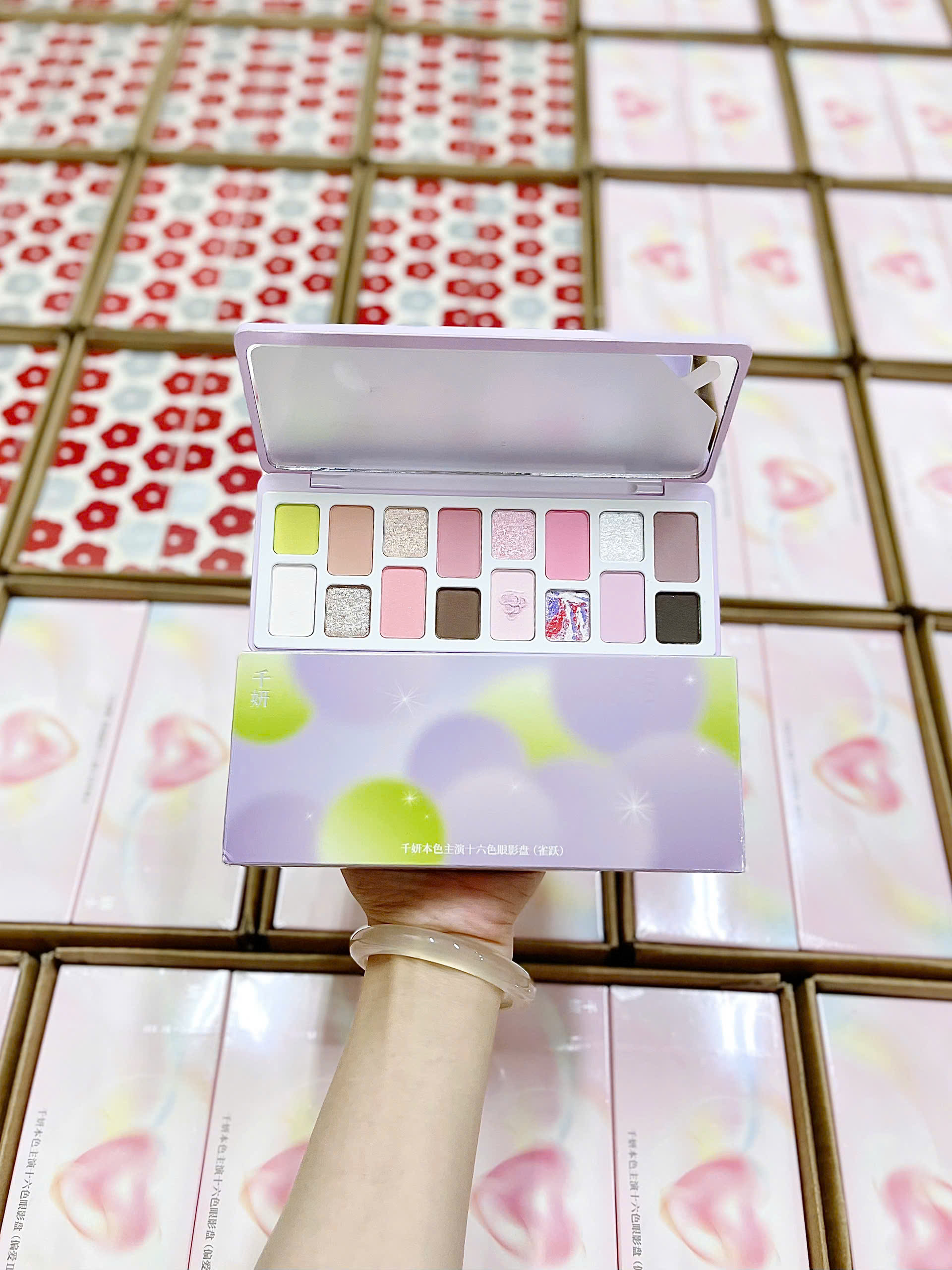 Bảng Phấn Mắt 16 Ô Qianyan Cheeryep True Colors Starring 14.5g - Ảnh 5