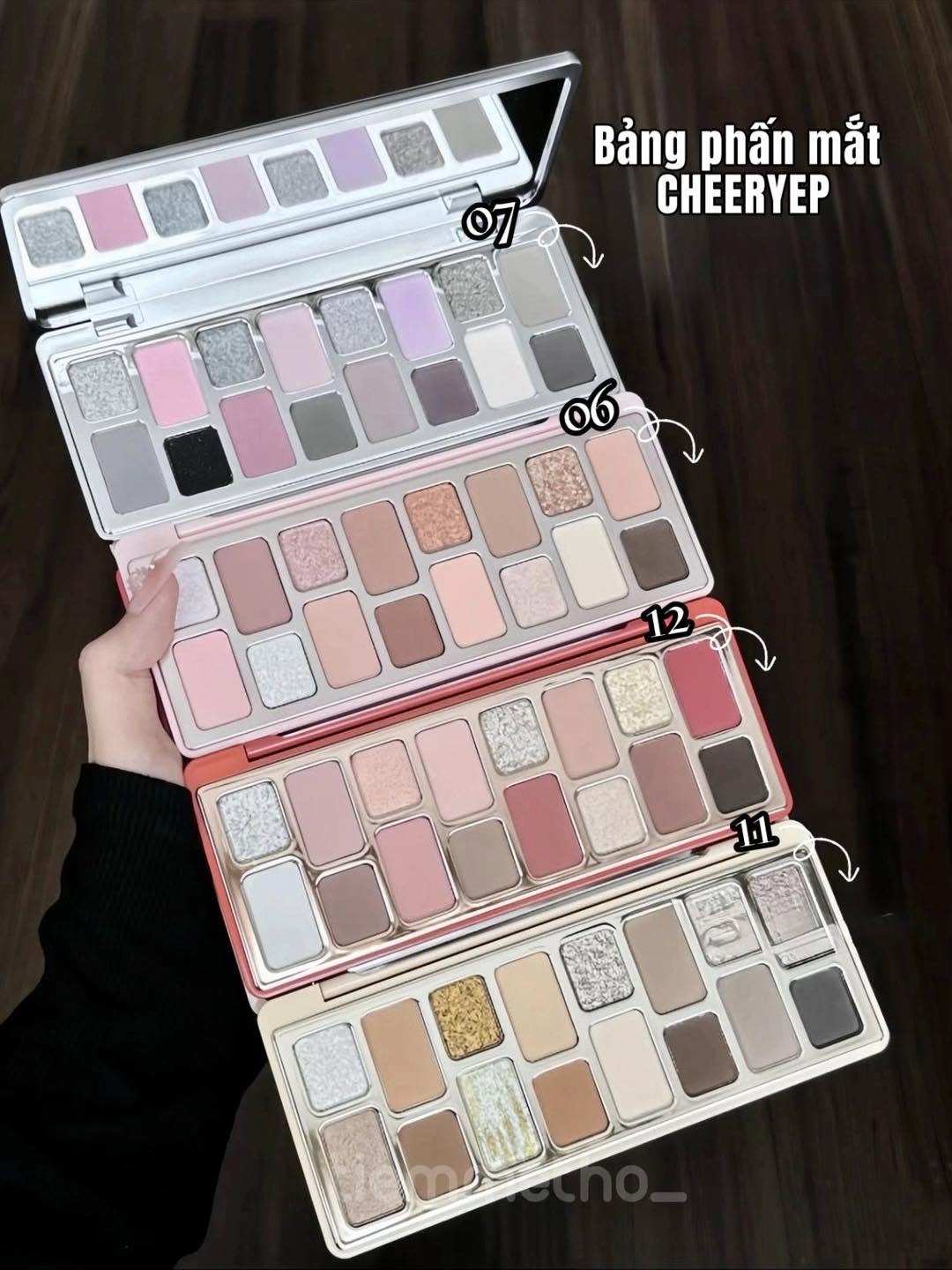 Bảng Phấn Mắt 16 Ô Qianyan Cheeryep True Colors Starring 14.5g - Ảnh 2