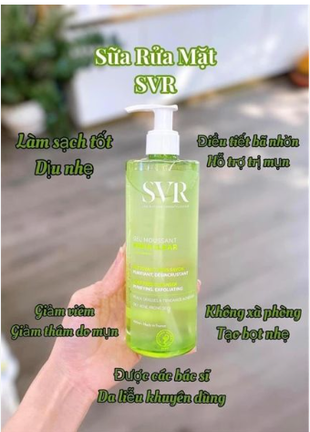 SỮA RỬA MẶT SRV SEBIACLEAR GEL MOUSSANT 400ml