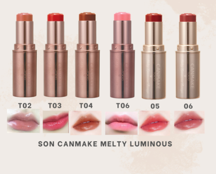 Son dưỡng có màu mềm môi Canmake Melty Luminous Rouge Nhật Bản